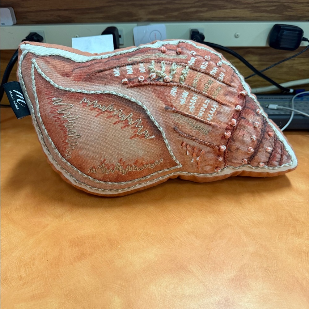 Decorative Shell Pillow - Coral by Milli Home